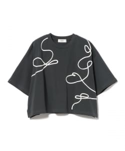 ニュアンス コード 刺繍 Tシャツ