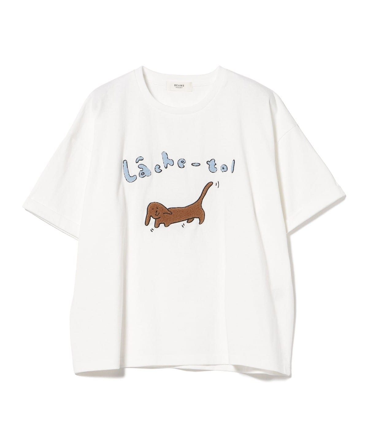 BEAMS HEART（ビームス ハート）アニマル サガラ刺繍 Tシャツ（Tシャツ