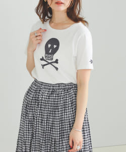 BEAMS HEART / スカル フロッキー Tシャツ