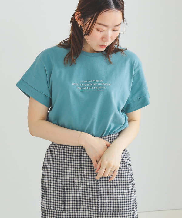 BEAMS HEART（ビームス ハート）【アウトレット】BEAMS HEART / 袖タック ロゴTシャツ（Tシャツ・カットソー Tシャツ）通販｜ BEAMS
