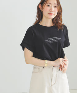 袖タック ロゴTシャツ