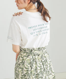 BEAMS HEART / バック レタープリント Tシャツ
