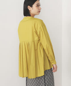 BEAMS HEART / 切替 タックブラウス