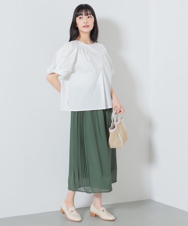 BEAMS HEART BEAMS HEART Sleeve Blouse (Shirts, Blouses