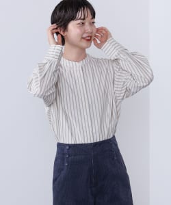BEAMS HEART / バンドカラー オーバーシャツ