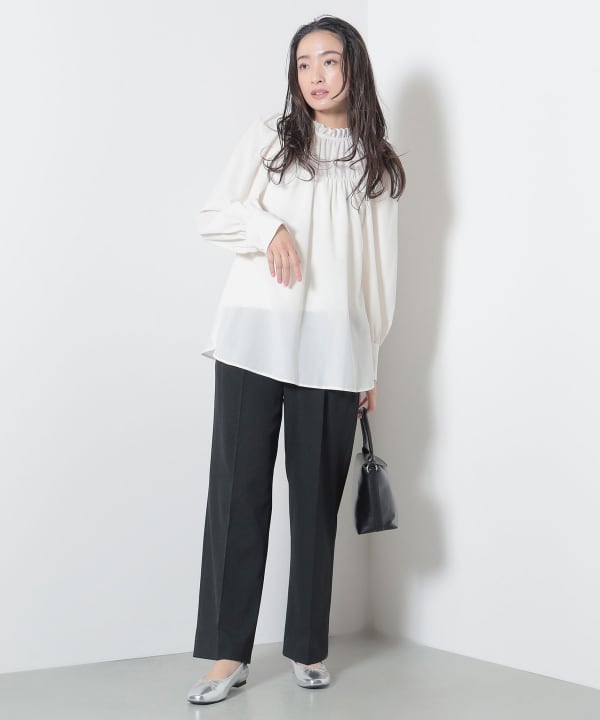 BEAMS HEART BEAMS HEART BEAMS HEART gathered blouse (shirts