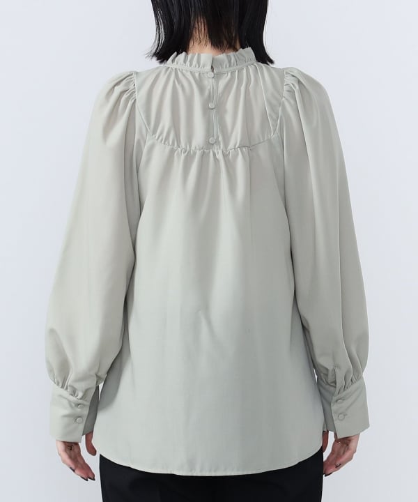 BEAMS HEART BEAMS HEART BEAMS HEART gathered blouse (shirts ...