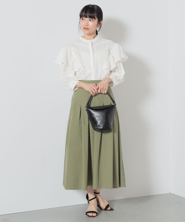 A&S フリルヨークプルオーバーシャツ BEAMS HEART（ビームス ハート）Vヨークフリル プルオーバー