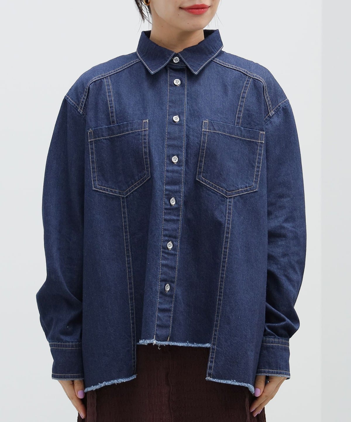 【美品！未使用！】BEAMS HEART　ビームス　デニムシャツ　長袖シャツ　M ◇ビームス/BEAMS 長袖デニムシャツ ◇ 水色 【メンズS】MENS/61