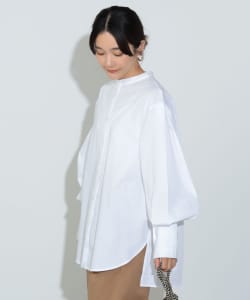 【TIME SALE商品】BEAMS HEART / 女裝 圓領 打褶袖 襯衫