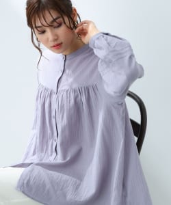 【TIME SALE商品】BEAMS HEART / 女裝 起皺 襯衫式 上衣