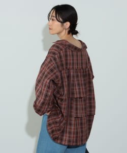 【TIME SALE商品】BEAMS HEART / 女裝 格紋 層次 襯衫