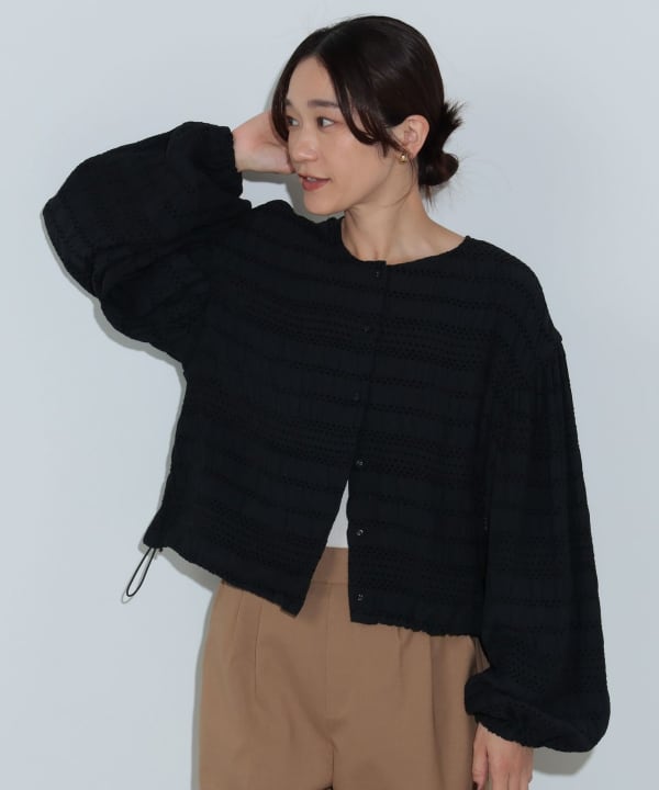 BEAMS HEART（ビームス ハート）モールボーダー 2WAYブラウス
