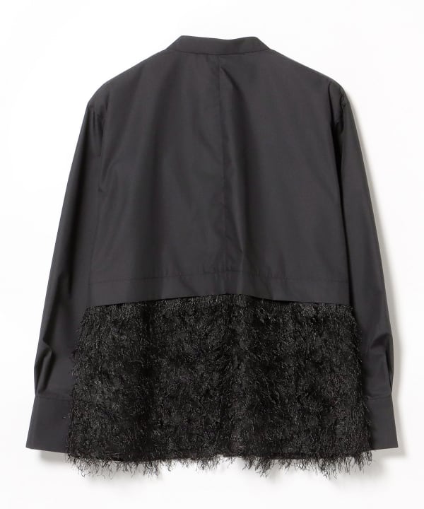 BEAMS HEART BEAMS HEART Jacquard Switching Shirt (Shirts
