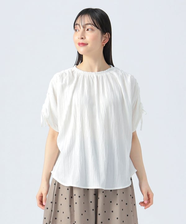 ブラウス シャツ 「サイズ展開あり」ボリュームスリーブブラウス