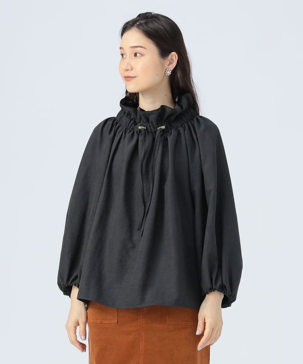 BEAMS HEART（ビームス ハート）襟 フリル ギャザー ブラウス（シャツ