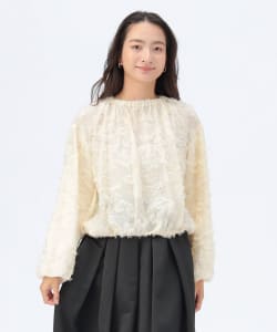 ジャカード フリンジ ブラウス