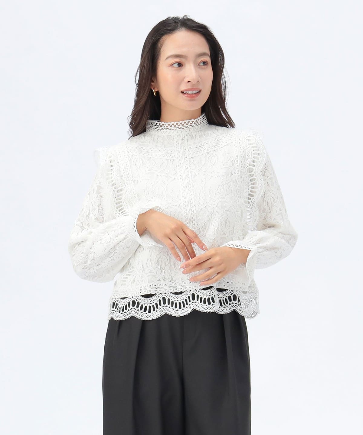 verybrain♡レースハイネックブラウス Verybrain - 今週までの限定価格♡VeryBrain♡レースハイネック