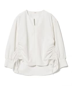 サイドシャーリング ブラウス