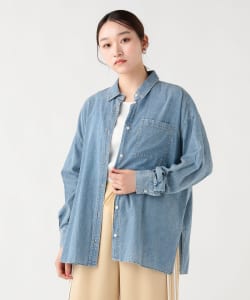 【+10%ポイントUP】シアーデニム オーバーシャツ