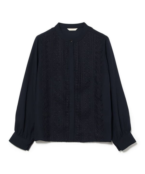【10%OFFクーポン対象】フロントレース ブラウス