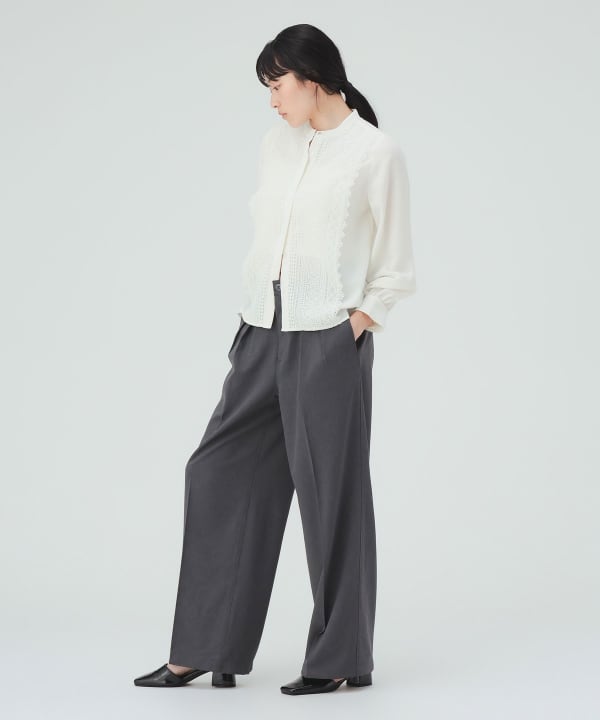 【10%OFFクーポン対象】フロントレース ブラウス [H：169cm]