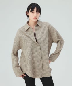 チェック オーバーサイズ シャツ
