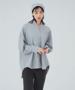 スカーフ付き チェックシャツ