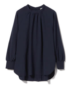 BEAMS HEART / ハイネック バックスリットブラウス