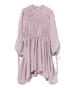 BEAMS HEART / シャーリング チュニックブラウス