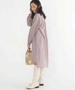 BEAMS HEART / サイドスリット ロングシャツ
