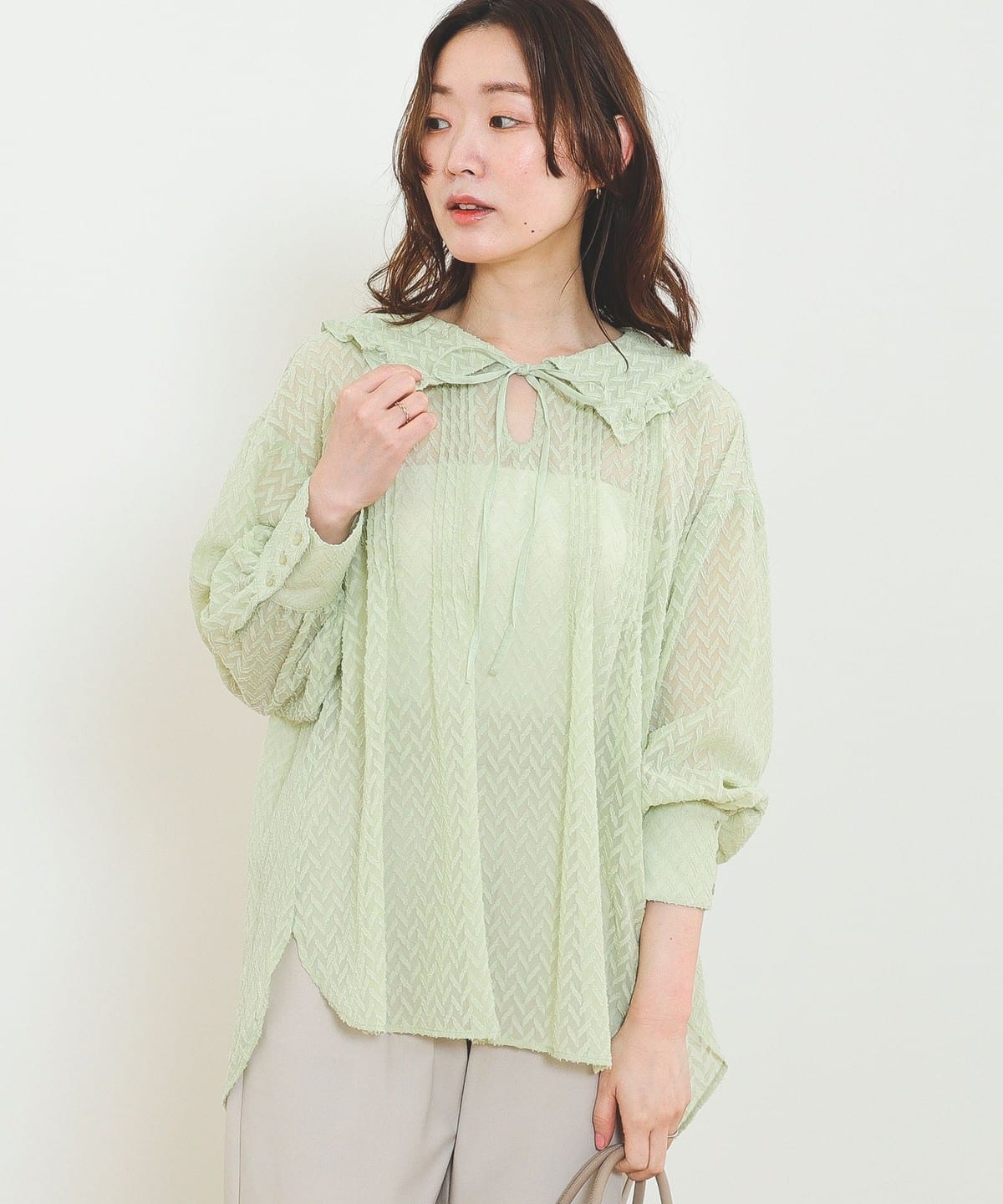 【激安】半額以下- 50%OFFの安い通販 BEAMS HEART（ビームス ハート）【タイムセール】ヘリンボーン柄 トップス