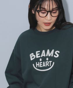 BEAMS HEART / 女裝 SMILE 刺繡 毛圈布 衛衣