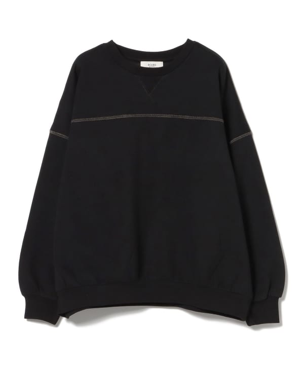 春のコレクション HEART（ビームス BEAMS ハート）ビッグ スウェット 配色ステッチ トップス