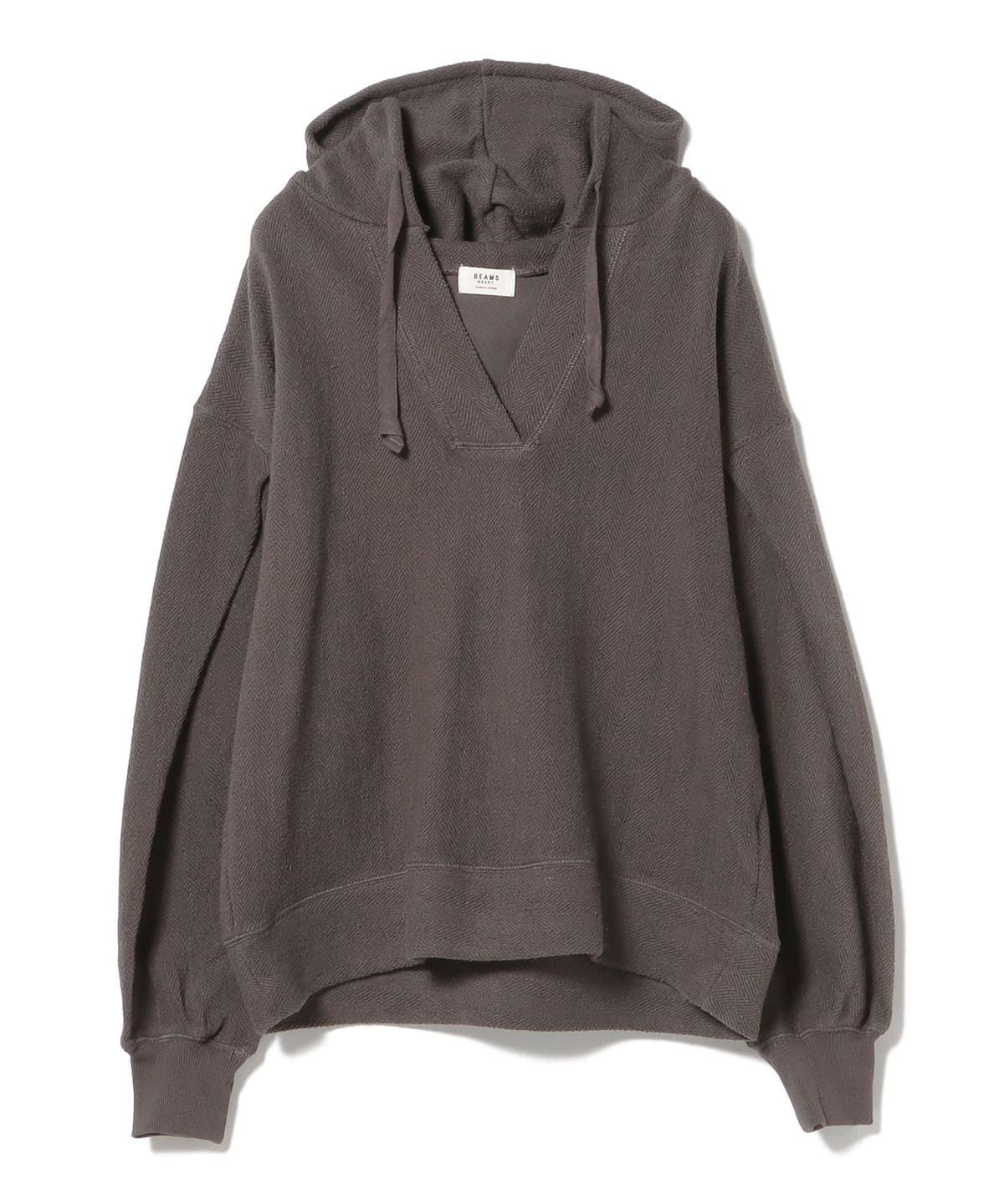 【4/24新規値下げ】ヘリンボーン 裏毛フーディ トップス WOMEN CHARCOAL ONE SIZE 【4/24新規値下げ】ヘリンボーン 裏毛フーディ トップス WOMEN CHARCOAL ONE SIZE