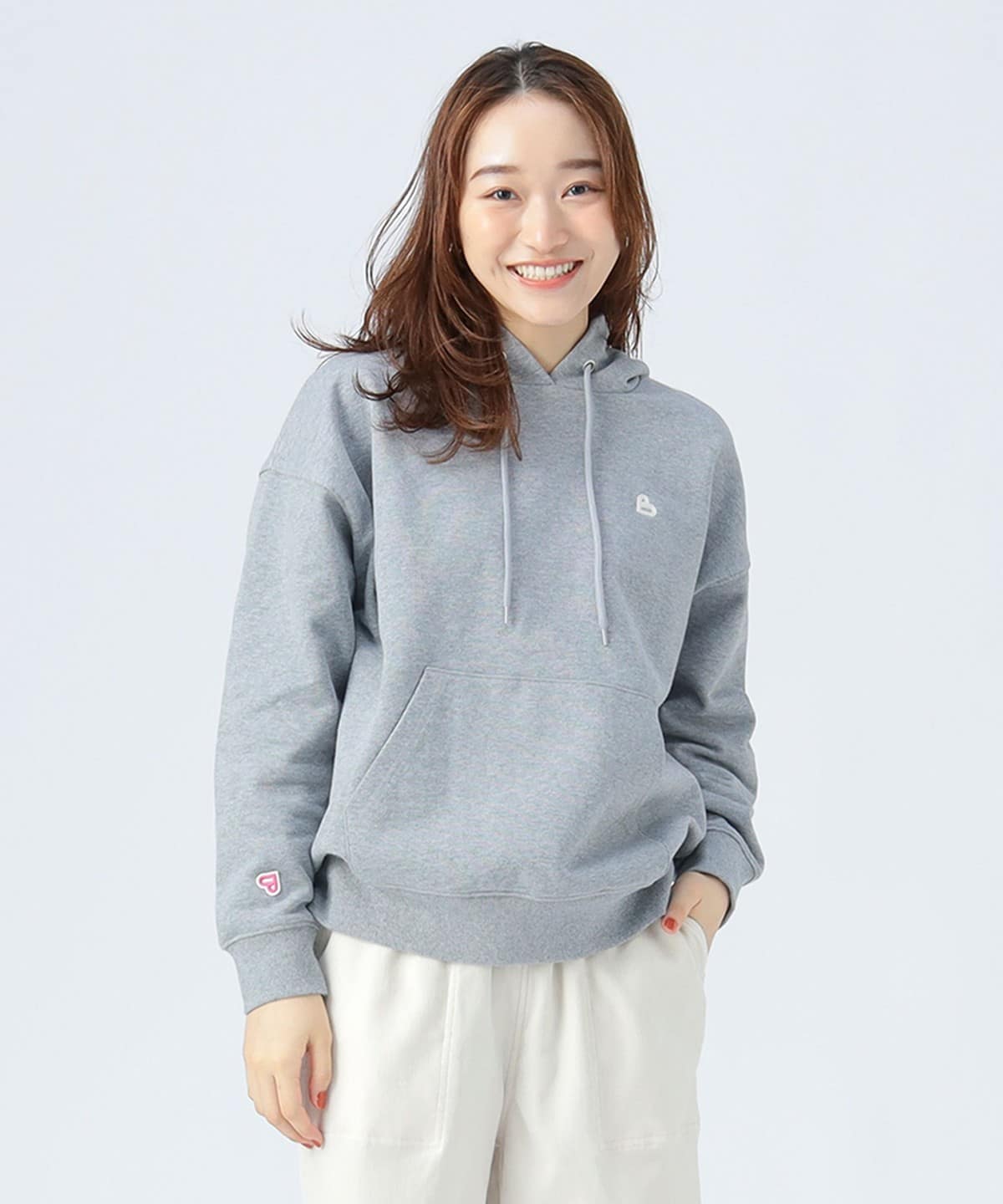 BEAMS HEART（ビームス ハート）B-HEART ロゴ フード パーカー