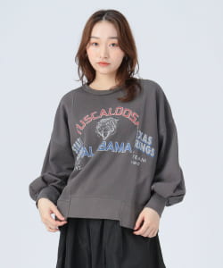 リメイク風 プリント プルオーバー