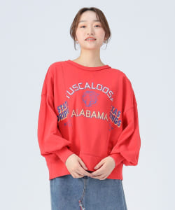 リメイク風 プリント プルオーバー