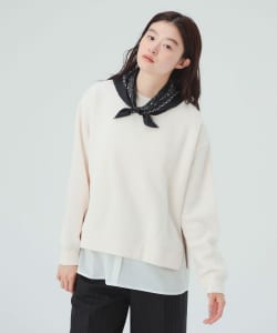 裏起毛 コンビ プルオーバー