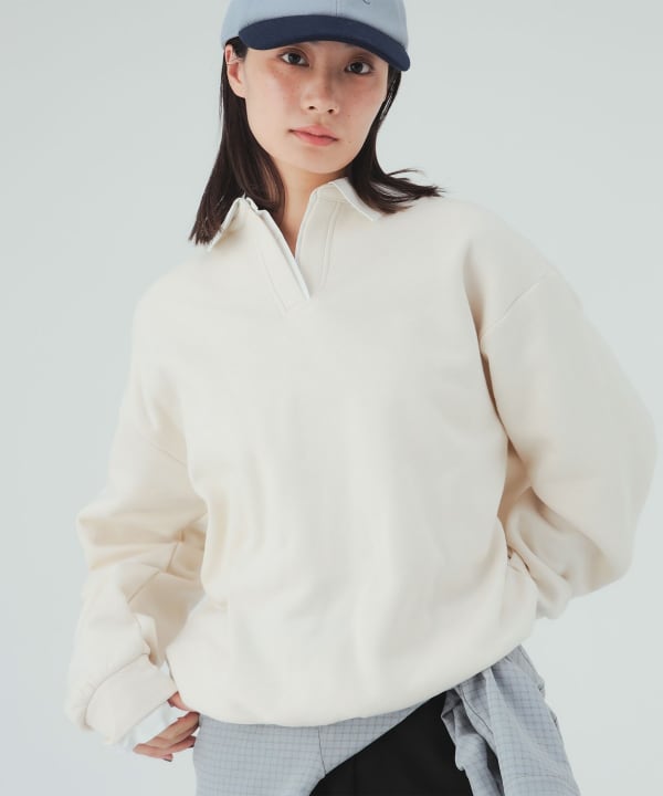 シャツ レイヤード風 スウェット [H：168cm]