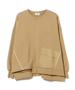 BEAMS HEART / パッチワーク切替 スウェット