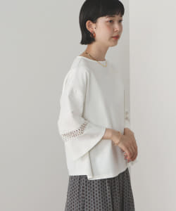 BEAMS HEART / 袖レース プルオーバー