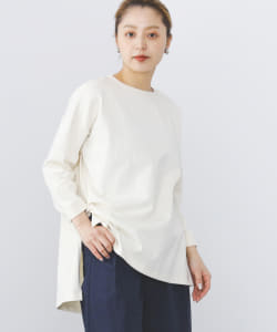 BEAMS HEART / 後ボタン スリット プルオーバー