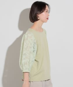BEAMS HEART / 女裝 緹花 蕾絲袖 上衣