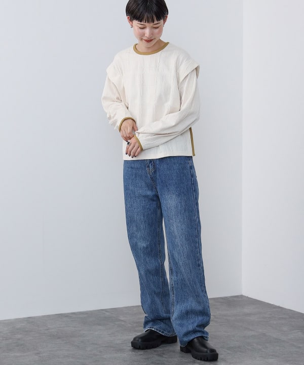 【最安値に挑戦】 BEAMS HEART（ビームス ハート）チェック柄ジャカード ワンピース