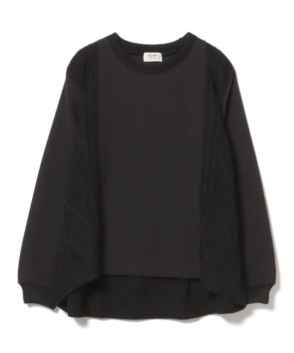 BEAMS HEART(ビームス ハート)ニット × カットソー プル BEAMS HEART(ビームス ハート)ニット × カットソー プル