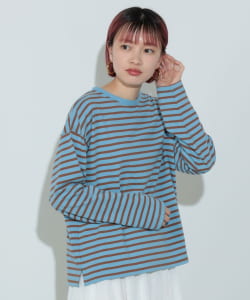 【TIME SALE商品】BEAMS HEART / 女裝 寬鬆 橫條紋 T恤