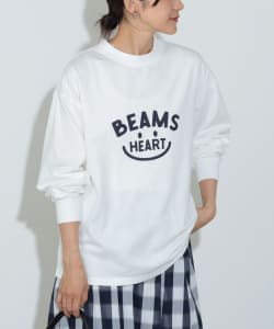 BEAMS HEART / 女裝 SMILE LOGO 長袖T恤