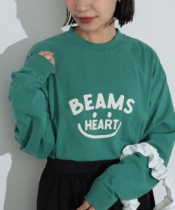 BEAMS HEART / 女裝 SMILE LOGO 長袖T恤