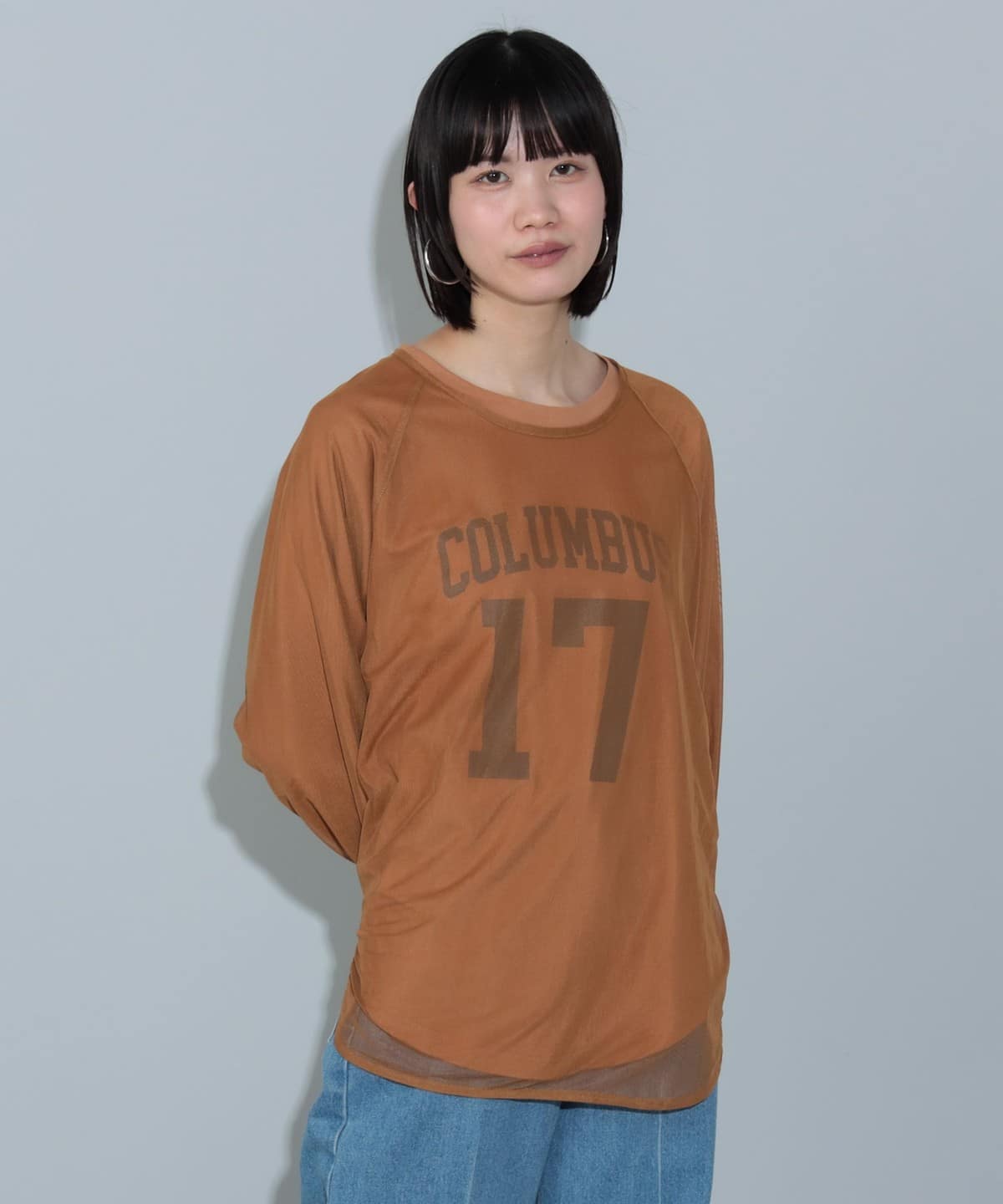 チュール × カレッジロゴ ロングスリーブTシャツ セット(セットアイテム) Tシャツ・カットソー WOMEN CAMEL ONE SIZE チュール × カレッジロゴ ロングスリーブTシャツ セット(セットアイテム) Tシャツ・カットソー WOMEN CAMEL ONE SIZE